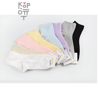 Kikiya Socks - Носки женские средние однотонные, размер 23-25 см, 1 пара.