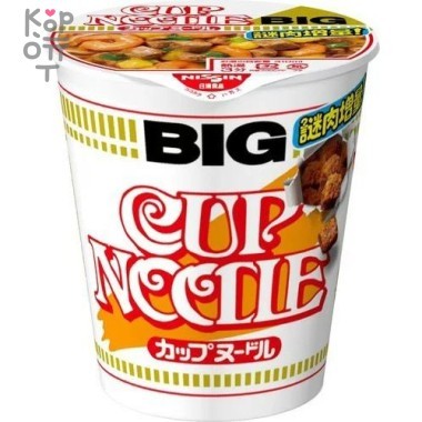 Лапша сублимированная с креветкой и соевым соусом NISSIN Cup Noodle BIG, стакан, 100гр. &mdash; Корейские товары для всей семьи(КорОпт)