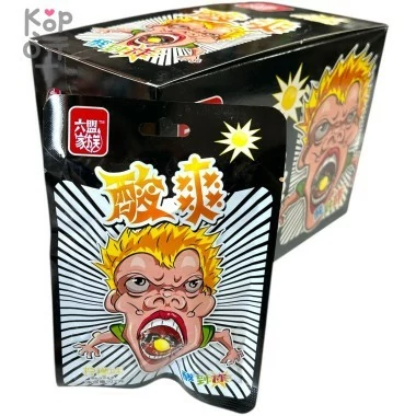 Кислая леденцовая карамель YunHua Super Sour - Жутко кислые конфеты до икоты, со вкусом Лимона — Корейские товары для всей семьи(КорОпт)