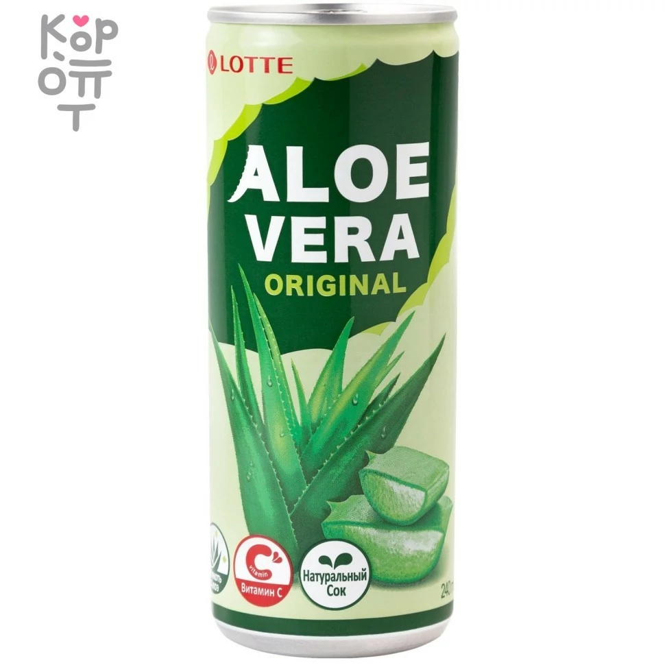 Lotte Aloe Vera Original - Напиток безалкогольный негазированный, купить с доставкой на дом фото 1 — Корейские товары для всей семьи(КорОпт)