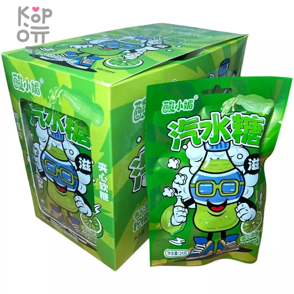 Мармелад Suan Soda Flavor - Содовая со вкусом лаймового Спрайта, купить с доставкой на дом фото 1 — Корейские товары для всей семьи(КорОпт)