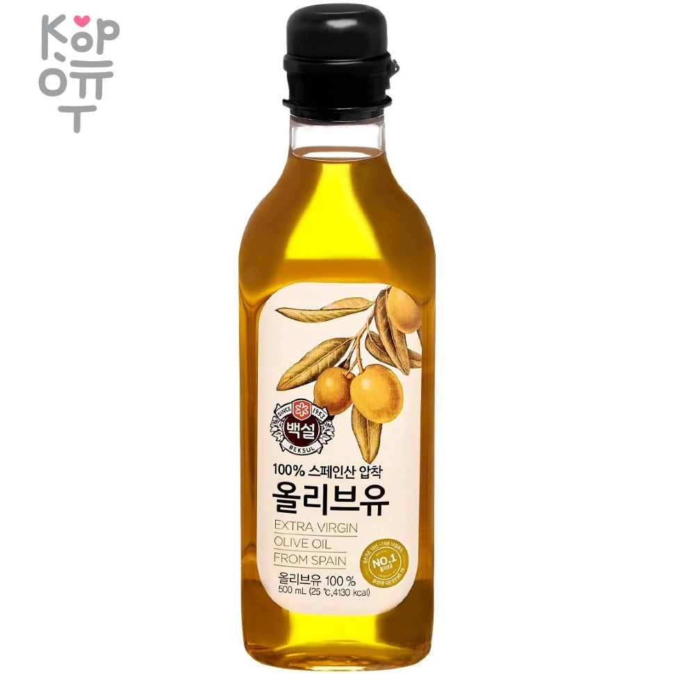 CJ Beksul Extra Virgin Olive Oil - Масло рафинированное оливковое 500мл., купить с доставкой на дом фото 1 — Корейские товары для всей семьи(КорОпт)