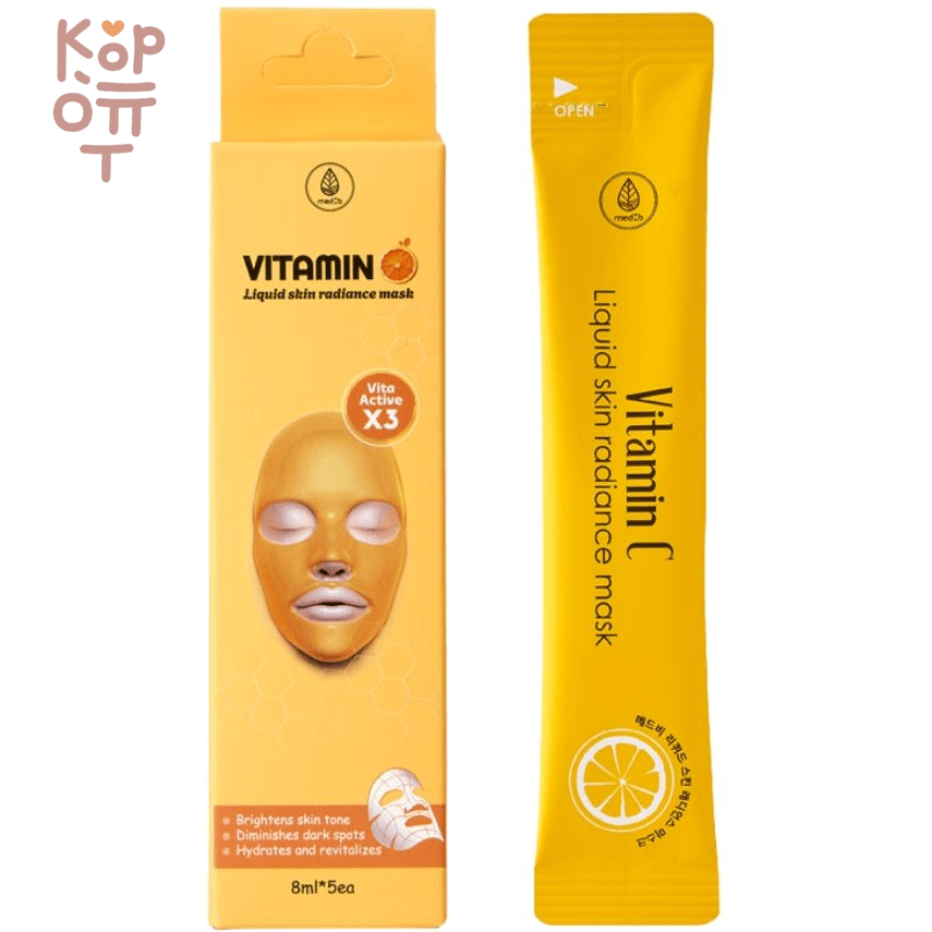 Med B MD:1 Liquid Soothing Peel Off Mask - Маска для лица Жидкая Кожа 8мл.*5шт., купить с доставкой на дом фото 1 — Корейские товары для всей семьи(КорОпт)