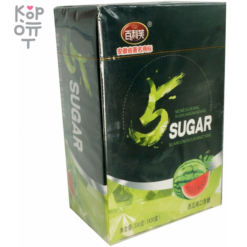 Жевательная резинка мечты 5Sugar со вкусом Арбуза 11гр., купить с доставкой на дом фото 1 — Корейские товары для всей семьи(КорОпт)