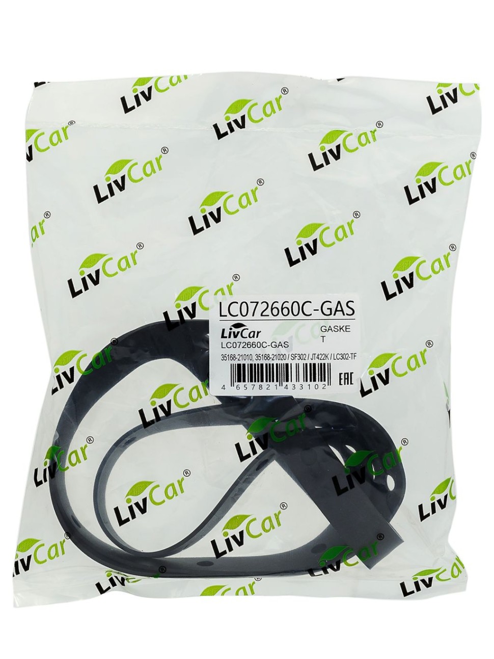 LIVCAR TRANSMISSION GASKET LC072660C-GAS — Прокладка поддона автоматической коробки передач для фильтра LC302-TF/LC276-TF
