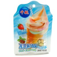 Драже Ice Cream Карамель с шоколадной начинкой с клубничным желе и витамином С
