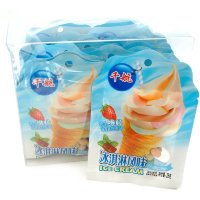 Драже Ice Cream Карамель с шоколадной начинкой с клубничным желе и витамином С