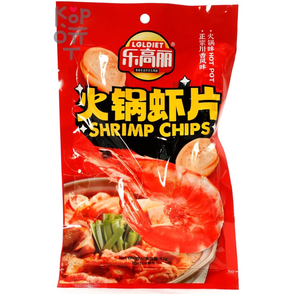 Чипсы LgLDiet Shrimp Chips - Креветочные, 42гр.