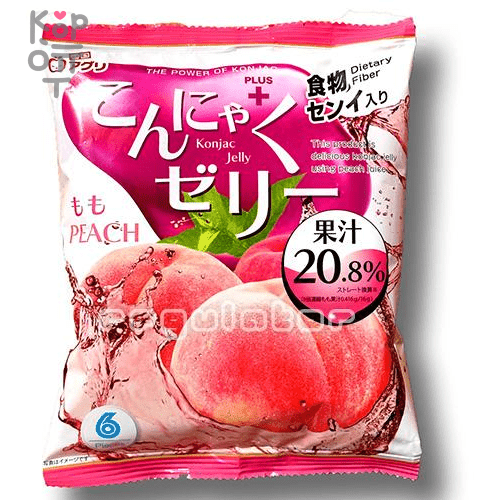 Yukiguni Aguri Konjac Jelly - Желе порционное Конняку 96гр. (16гр.* 6шт. ), купить с доставкой на дом фото 1 — Корейские товары для всей семьи(КорОпт)