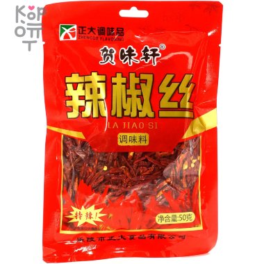 Перец соломка La Jiao Si, 50гр. &mdash; Корейские товары для всей семьи(КорОпт)