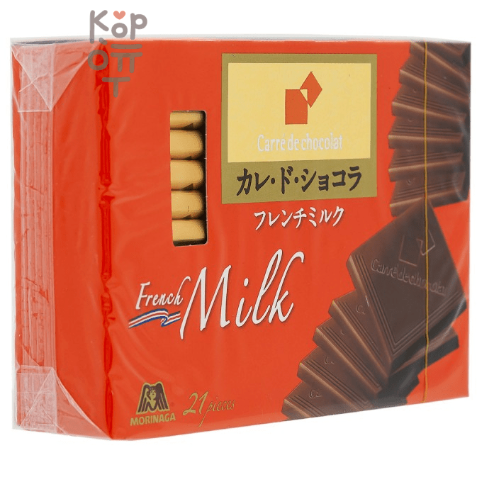 Morinaga Carre de Chocolat - Шоколад Французское молоко 18шт./87гр.