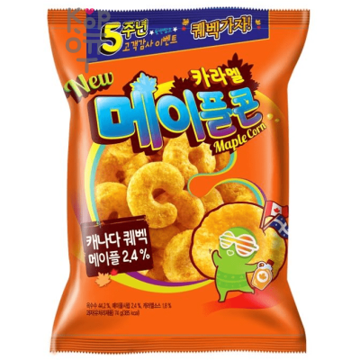 Crown Caramel Corn Maple - Кукурузные палочки с кленовым сиропом 74гр.