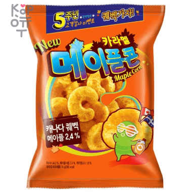 Crown Caramel Corn Maple - Кукурузные палочки с кленовым сиропом 74гр. — Корейские товары для всей семьи(КорОпт)