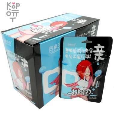 Кислая леденцовая карамель Tongzhuodeni с дразнящим вкусом Черники — Корейские товары для всей семьи(КорОпт)