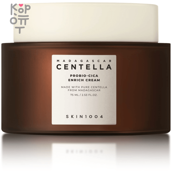Skin1004 Centella Probio-Cica Enrich Cream - Интенсивный ламеллярный крем с Пробиотиками  50мл., купить с доставкой на дом Интенсивный ламеллярный крем с пробиотиками SKIN1004 Madagascar Centella Probio-Cica Enrich Cream оказывает общее укрепляющее действие, оздоравливает микробиоту кожи и подавляет размножение бактерий. Продукт мгновенно наполняет эпидермис питательными веществами, восполняет недостаток влаги и активно увлажняет. Содержит CICA-комплекс, экстракт центеллы азиатской, масло макадамии и моринги, сквалан и церамиды.