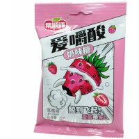 Кислая сэндвич карамель Shun Yuan WO Sour Candy - любимая кислота со вкусом Черники