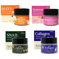 Ekel Snail Ampule Cream - Крем для лица ампульный восстанавливающий и разглаживающий морщины с экстрактом Слизи Улитки 70мл.
