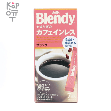 AGF Instant Coffee Caffeine Free - Кофе растворимый без кафеина в стиках 14гр.*7ст. — Корейские товары для всей семьи(КорОпт)