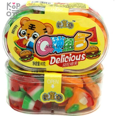 Мармелад Delicious со вкусом фруктов, Тигра — Корейские товары для всей семьи(КорОпт)