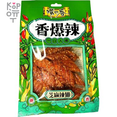 Снэк пшеничный Maojinsong Foods острый со вкусом кунжута, 70гр. &mdash; Корейские товары для всей семьи(КорОпт)