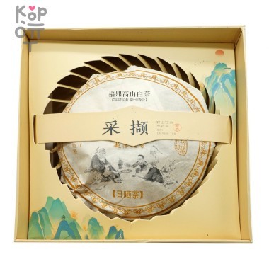 Чай Lao Bai Cha Pu&#039;er Tea - Выдержанный белый чай из Фудина, Лао Бай Ча в подарочной упаковке, 2013 год, 350гр. — Корейские товары для всей семьи(КорОпт)