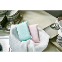 SB CLEAN&CLEAR - Губка для мытья посуды №054 Crystal - 13,5см*8см*2см., мягкая