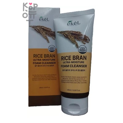 Пенка, для умывания с экстрактом рисовых отрубей/Rice Bran Foam Cleanser, Ekel