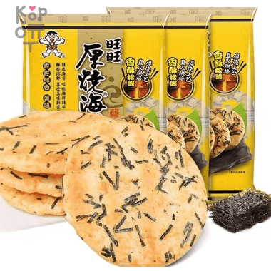 Want Want Seaweed Rice cracker - Рисовое Печенье с морской капустой, 118гр. — Корейские товары для всей семьи(КорОпт)