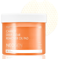 Neogen Dermalogy Carrot Deep Clear Remover Oil Pad - Очищающие пэды для снятия макияжа с маслом семян Моркови 60шт./150мл.