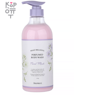 Deoproce  Milky Relaxing Body Wash Floral Musk - Гель для душа с молочными протеинами и цветочно-мускусным ароматом 750мл. — Корейские товары для всей семьи(КорОпт)