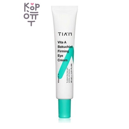 Tiam Vita A Bakuchiol Firming Eye Cream - Укрепляющий крем для век с бакучиолом и витамином А, 30 мл