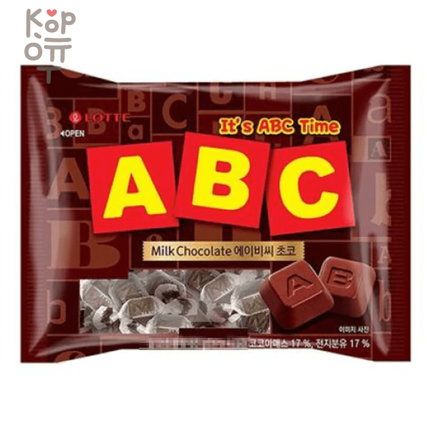 Lotte ABC Milk Chocolate - Молочный шоколад, купить с доставкой на дом фото 1 — Корейские товары для всей семьи(КорОпт)