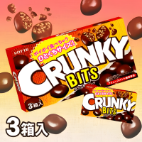 LOTTE Crunky Bits — Шоколад Кранки хрустящий "Капризные биты", 63гр.