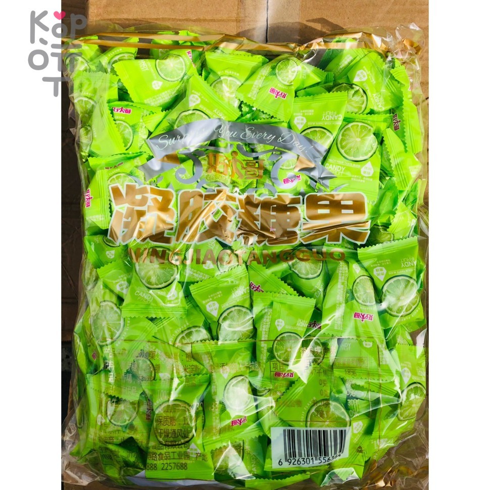 Конфеты со вкусом Лайма, 2,5кг, купить с доставкой на дом фото 1 &mdash; Корейские товары для всей семьи(КорОпт)
