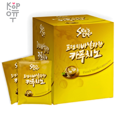 See&#039;s Coffee French Vanilla Cappuchino - Кофе быстрорастворимый Ванильный капучино 23гр.*12шт. — Корейские товары для всей семьи(КорОпт)