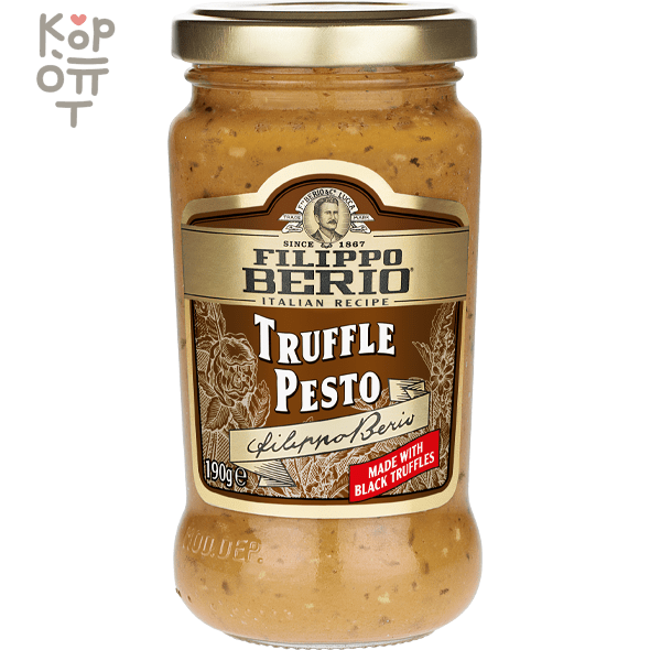 Filippo Berio Truffle Pesto - Соус песто с трюфелем 190гр., купить с доставкой на дом фото 1 — Корейские товары для всей семьи(КорОпт)