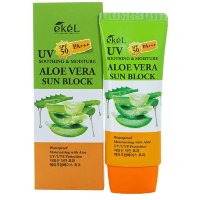 Ekel Soothing & Moisture Sun Block SPF 50/PA+++ - Смягчающий солнцезащитный крем для лица и тела 70мл.