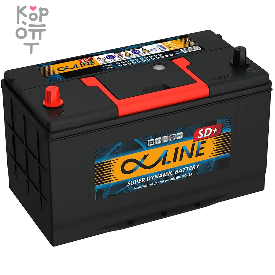 Аккумулятор AlphaLINE SD+ 115D31 L/R, 100A, D31