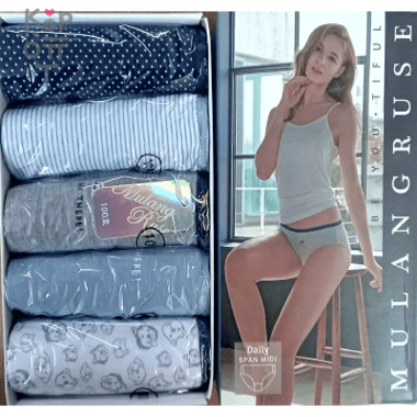 Молодежные женские трусики, упаковка 5 штук. Ю.Корея     — Корейские товары для всей семьи(КорОпт)