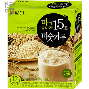 Чай DAMTUH 15 grain wheat flour with hemp Смесь 15 видов зерновых и ямса, 20гр.*12 саше — Корейские товары для всей семьи(КорОпт)