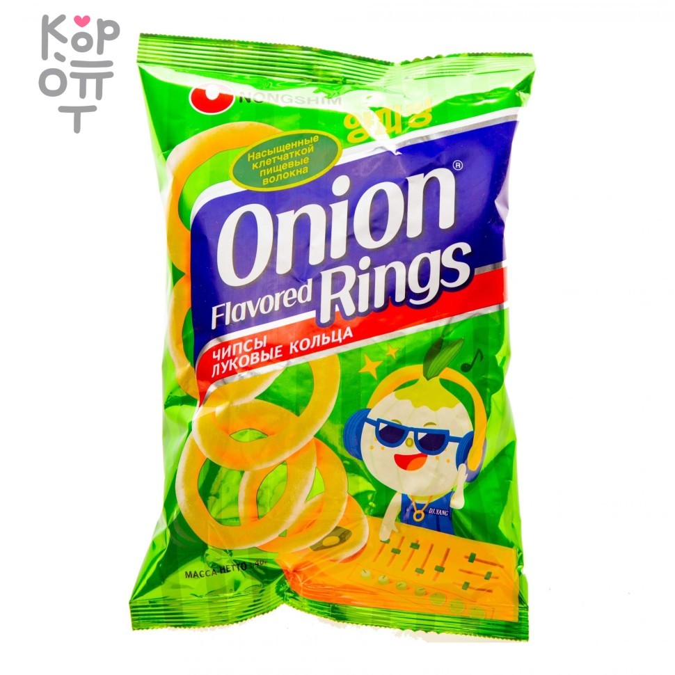 NongShim Onion Rings - Чипсы "Нонг Шим" луковые кольца 40 гр. фото 1 &mdash; Корейские товары для всей семьи(КорОпт)