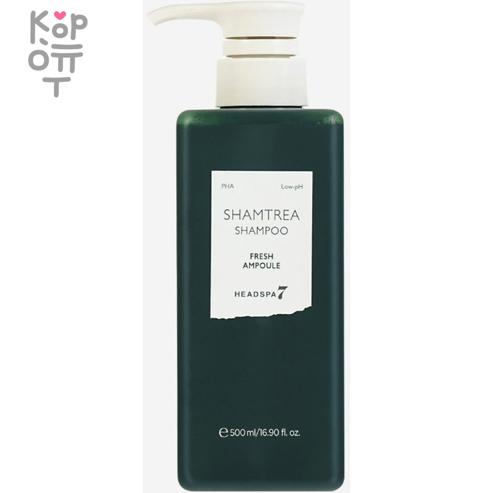 Headspa 7 Fresh Ampoule Shampoo - Освежающий шампунь для чувствительной кожи головы 500мл., купить с доставкой на дом фото 1 &mdash; Корейские товары для всей семьи(КорОпт)