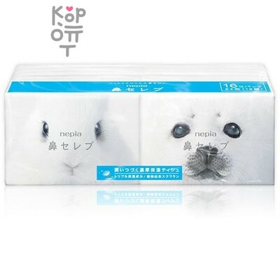 NEPIA Funny Noses Бумажные двухслойные носовые платки, упаковка
