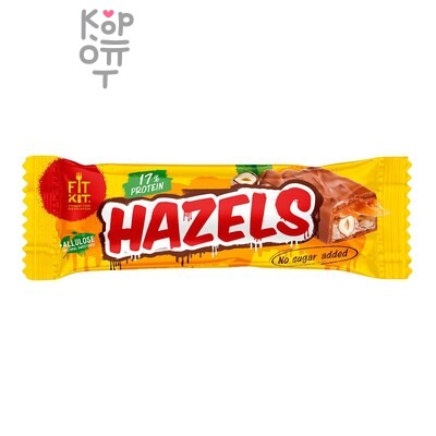 Hazels — Батончик глазированный фундук c карамелью, 45 г × 225