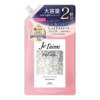KOSE — Je l'aime Relax Shampoo — Шампунь в мягкой упаковке с крышкой для распрямления волос: блеск / увлажнение, 680 мл