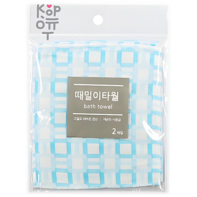 Sungbo Cleamy Bath Towel - Мочалка-варежка для лица и тела из вискозы без подклада с рисунком (жёсткая, массажная) 14 * 16см. (2 шт.)
