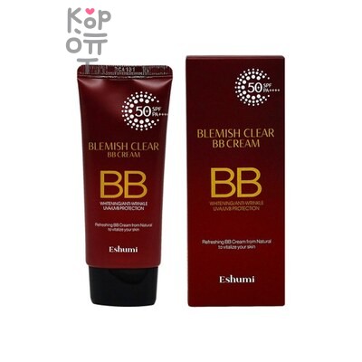 BLEMISH CLEAR BB CREAM — ВВ крем, для лица матирующий/ SPF 50+ PA++++, Eshumi