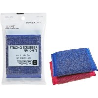 SB CLEAN&CLEAR - Губка для мытья посуды №058 Strong - 13см*9см*1,5см из нержавеющей стали