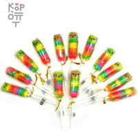 Леденец на палочке с фруктовым вкусом ShangJiaYi Caterpillar Lolipop - Фруктовые Гусенички