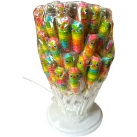 Леденец на палочке с фруктовым вкусом ShangJiaYi Caterpillar Lolipop - Фруктовые Гусенички